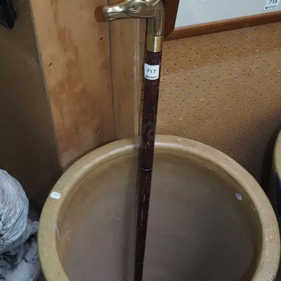 brass handled walking stick