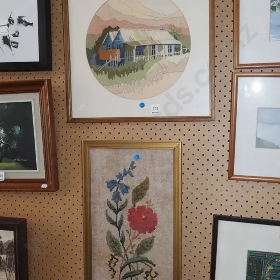 2x needleworks - blue dots