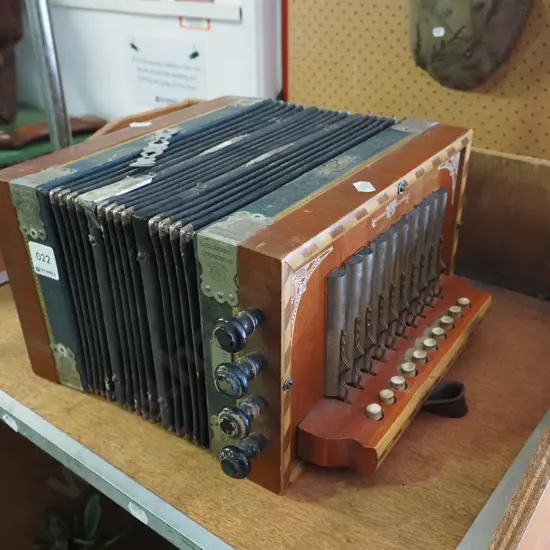 vintage Ludwig button accordion