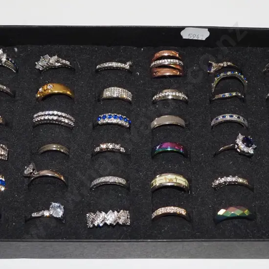 tray of various dress rings