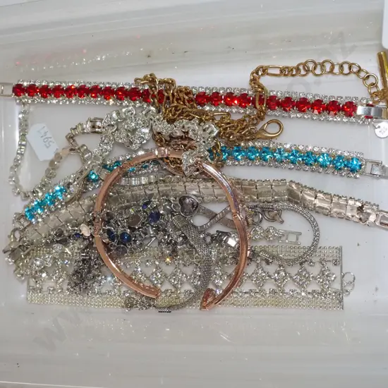 tray of costume jewellery bracelets