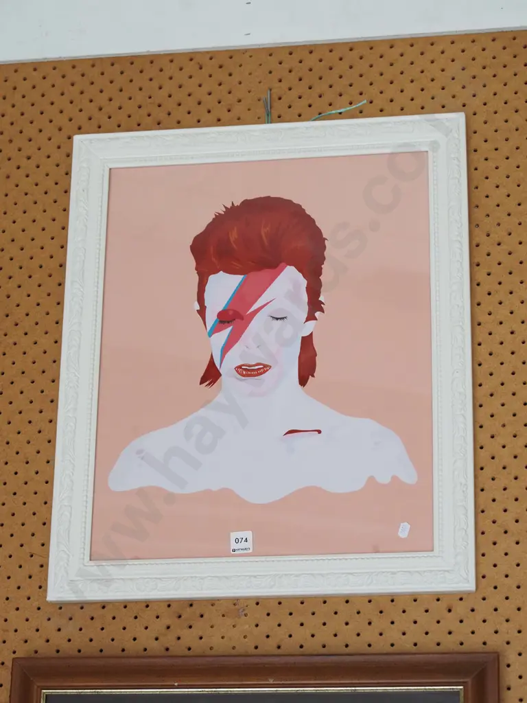 framed David Bowie print Image 1++