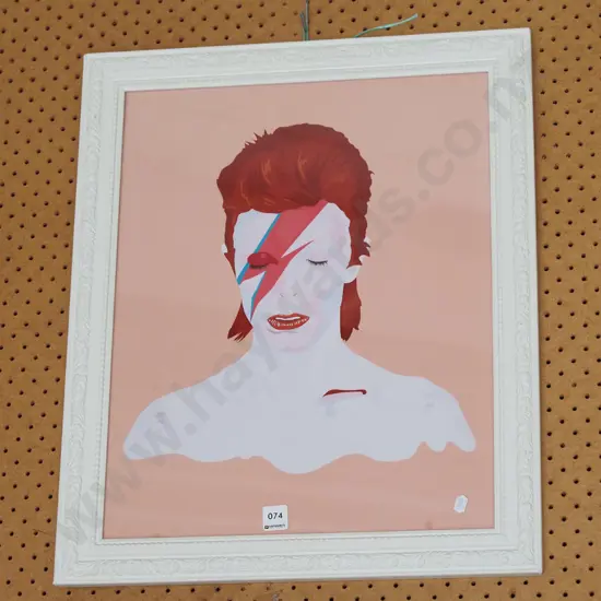 framed David Bowie print