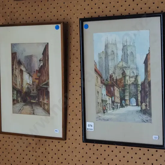 2x  framed prints - blue dots