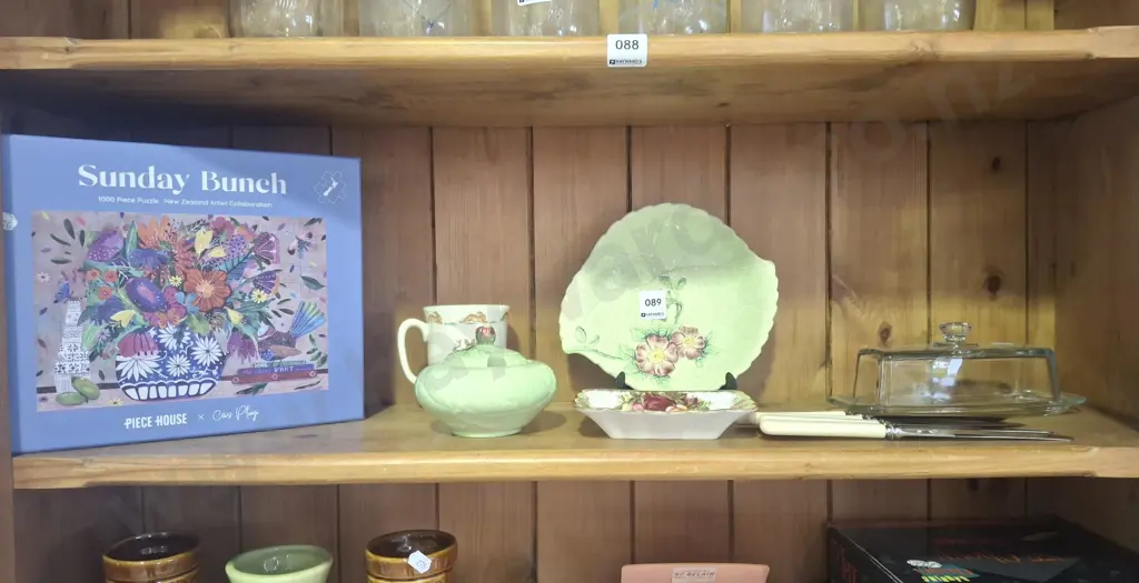 Carlton ware items, bunnykins cup, puzzle etc Image 1++