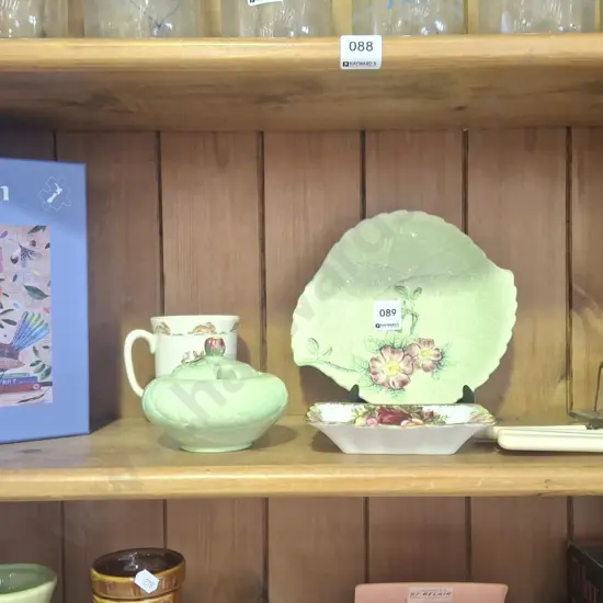 Carlton ware items, bunnykins cup, puzzle etc