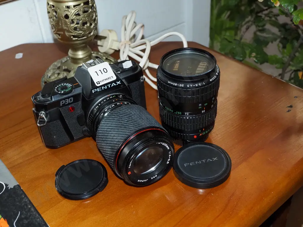 Pentax P30 35mm film camera with additional lens Image 1++