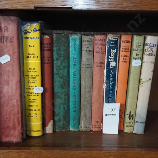 various Biggles books