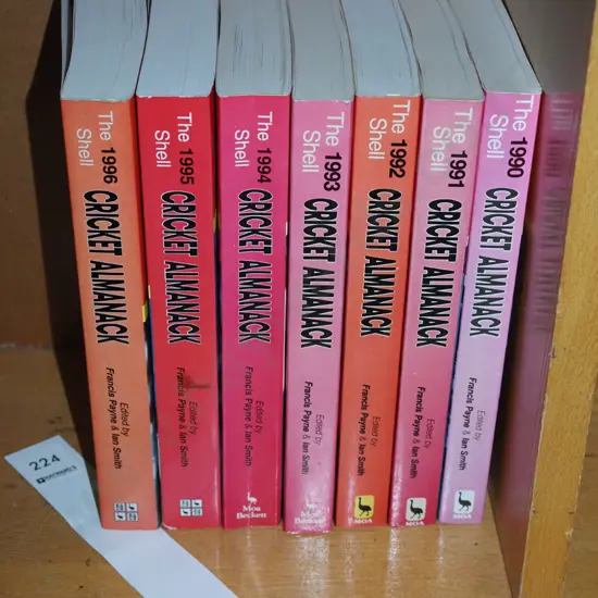 cricket almanacs 1990-1996