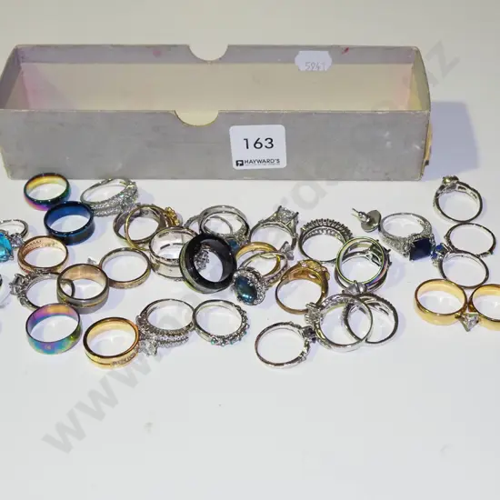 box of dress rings