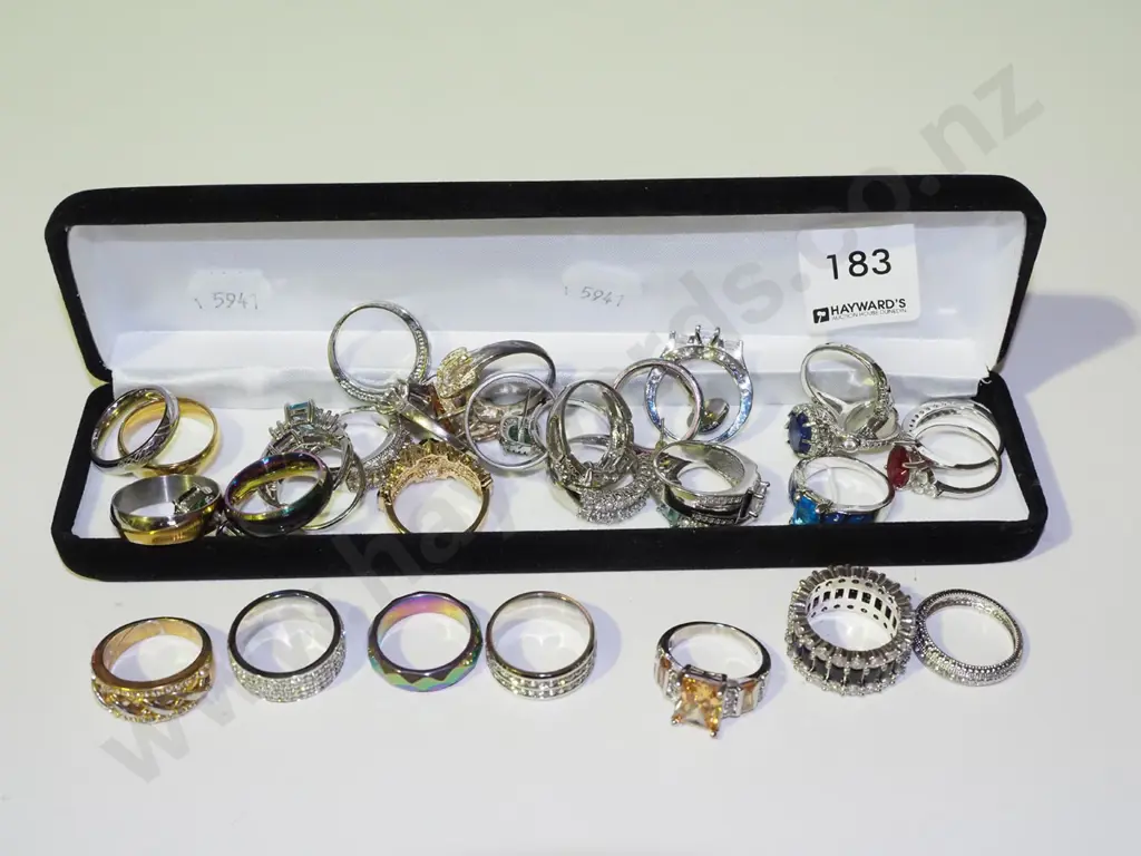 tray of dress rings Image 1++