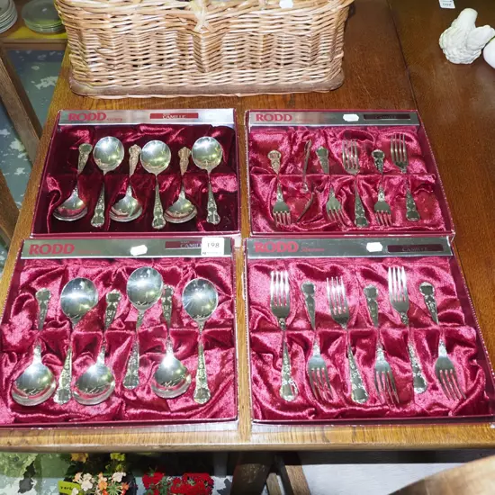4x cased Rodd cutlery