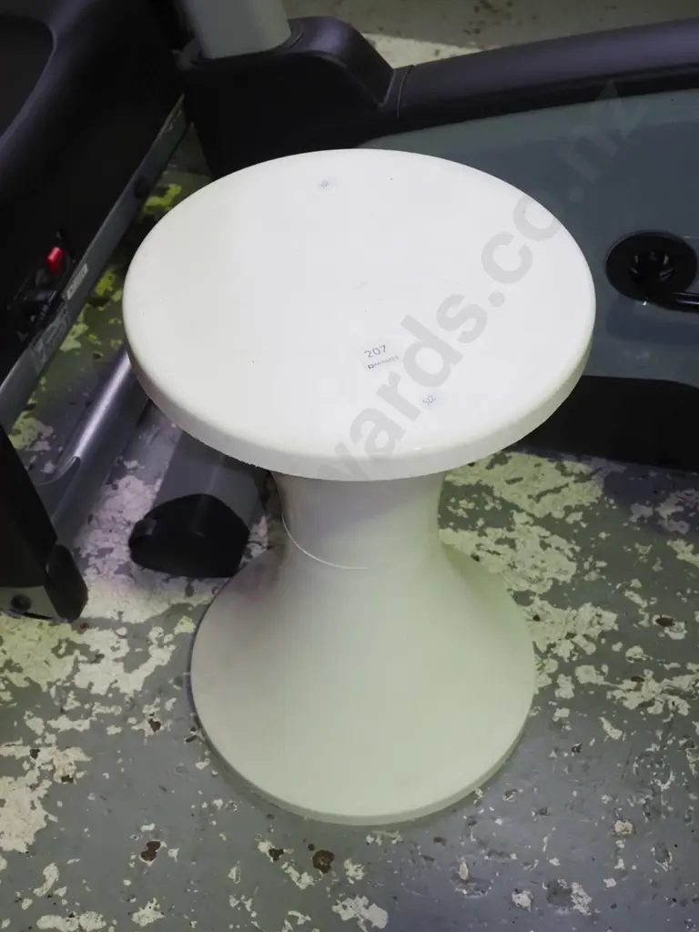 white plastic Caroma shower stool Image 1++