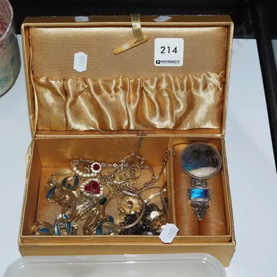 jewellery box & costume jewellery contents