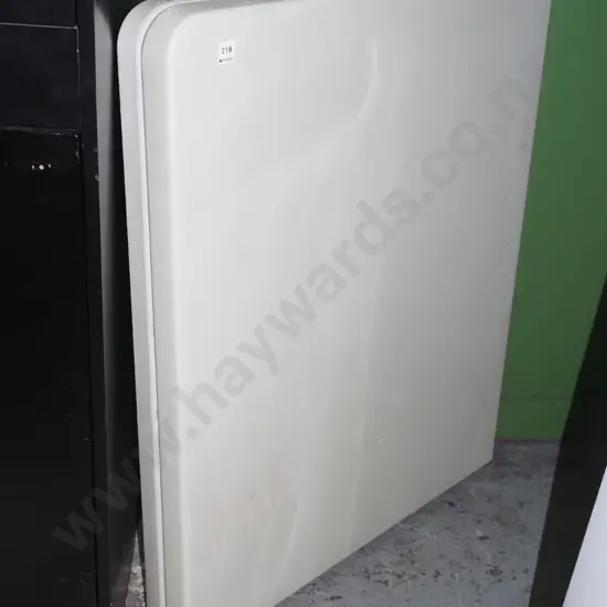 plastic fold in half trestle table 