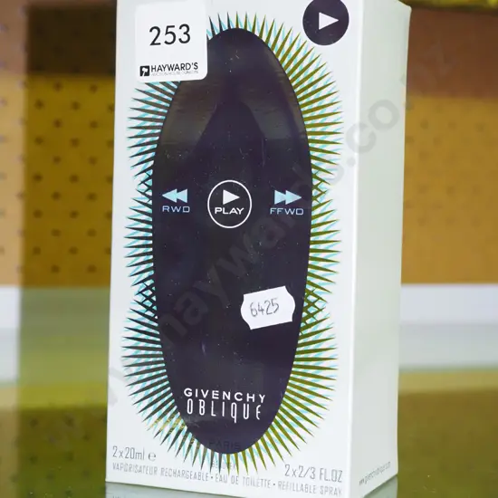 boxed as new Givenchy Oblique eau de toilette 2x 20ml