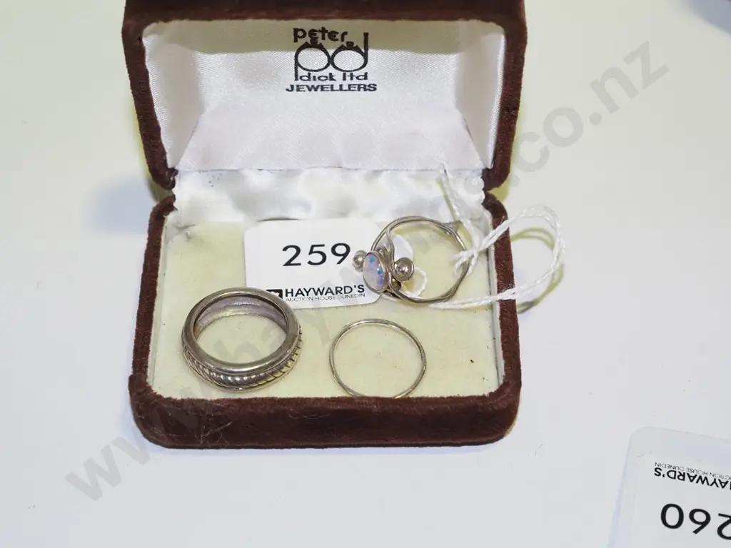 3x silver rings Image 1++