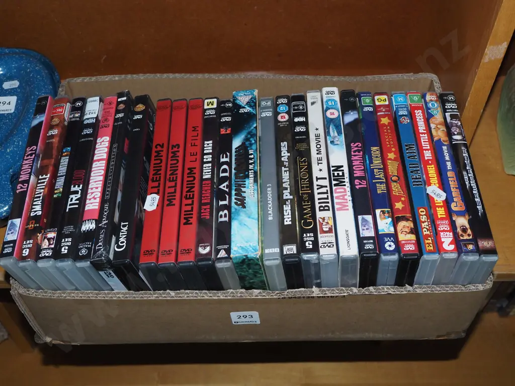 box of DVDs Image 1++