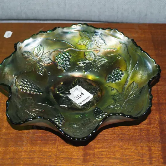 carnival glass bowl