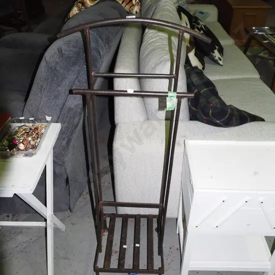 wrought metal valet stand