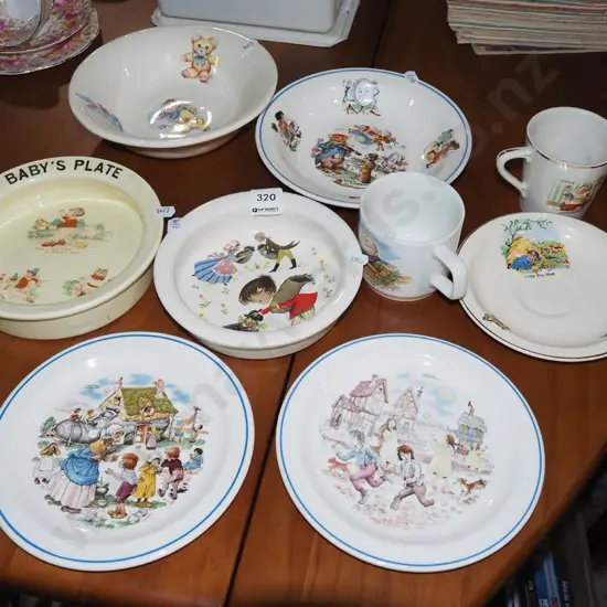 assorted babies plates, bowls, cups