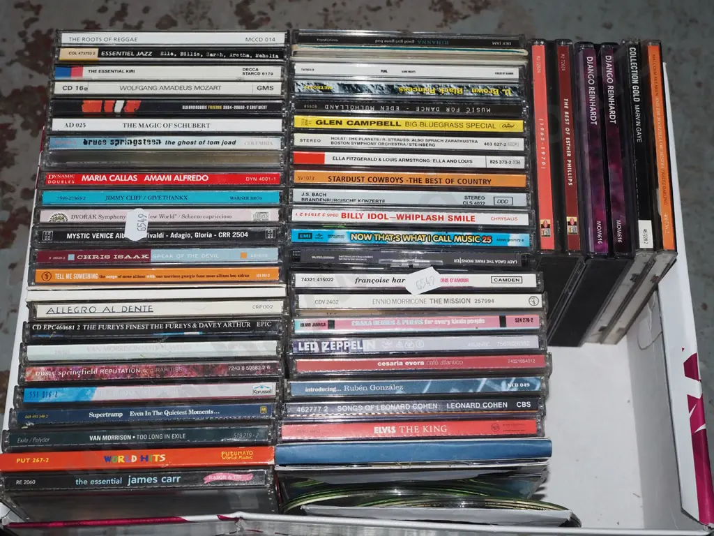 shelf of CDs Image 1++