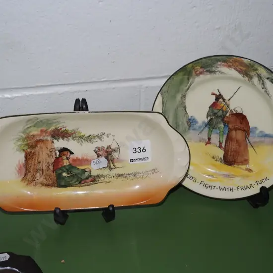 Royal Doulton under greenwood tree dish and plate