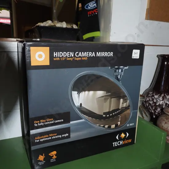 boxed as new hidden camera mirror
