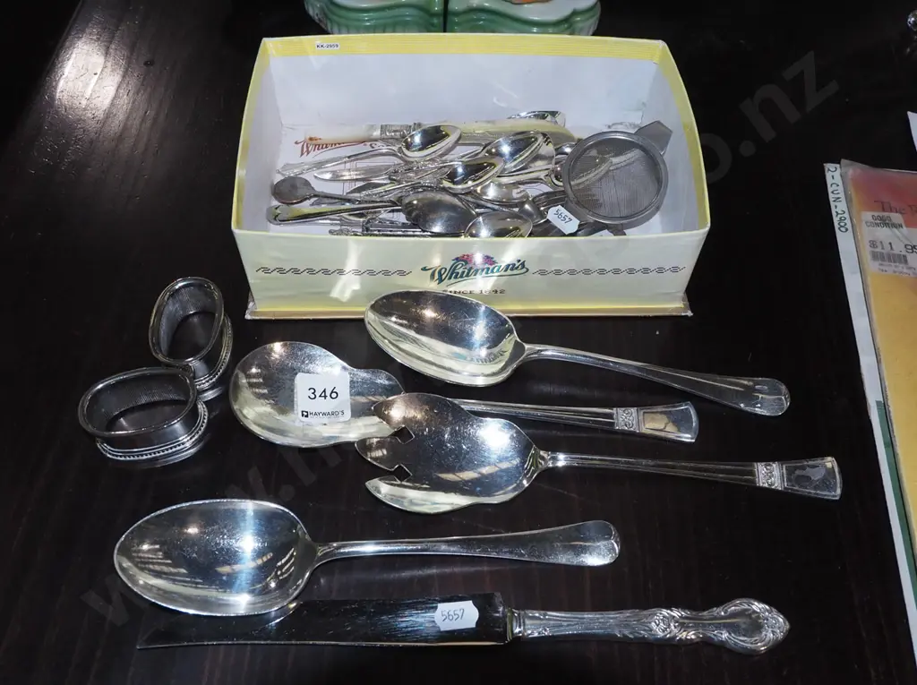 cutlery, napkin rings, tea strainer etc Image 1++