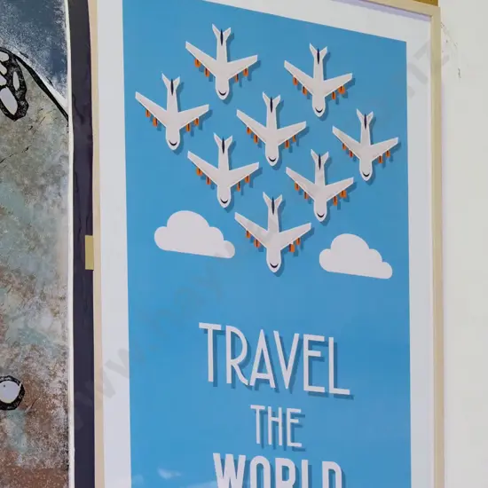 framed poster print - Travel The World