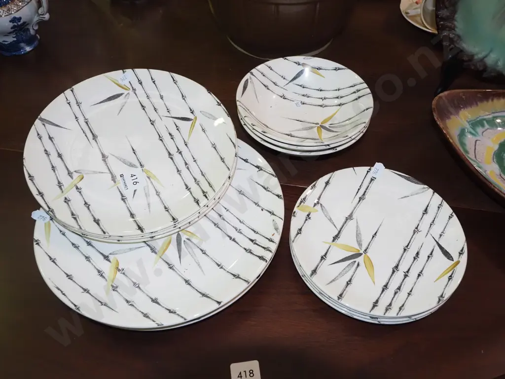 Crown Lynn shibui plates and bowls Image 1++