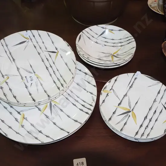 Crown Lynn shibui plates and bowls