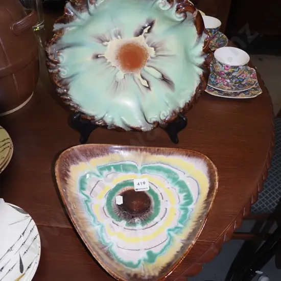 2x German pottery bowls