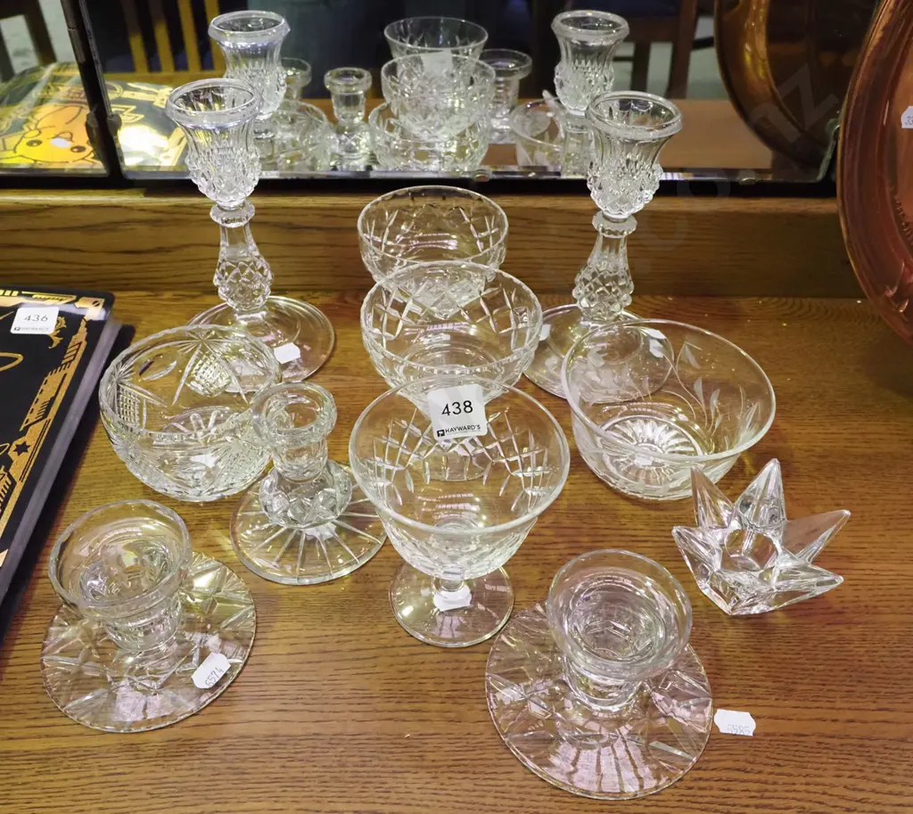 cut crystal comports, bowls, candlesticks Image 1++