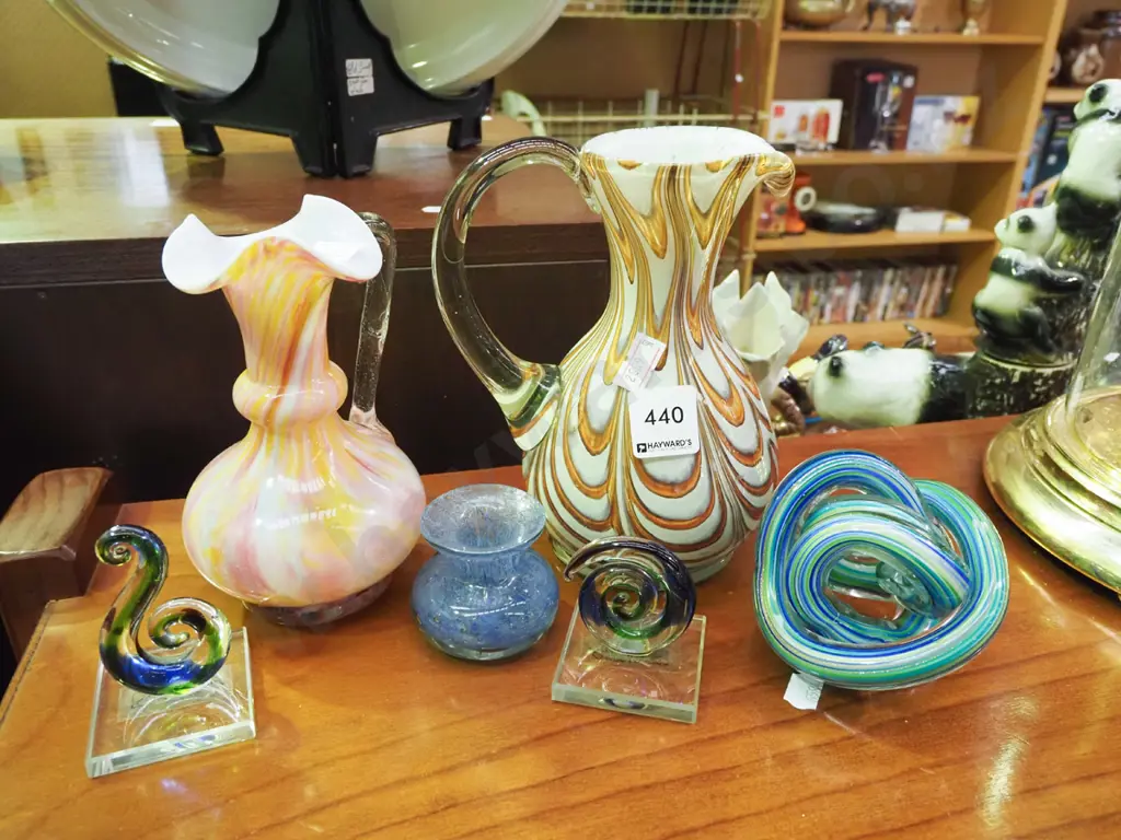 glass jugs, glass ornaments, small glass vase Image 1++