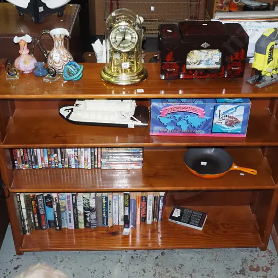 pine bookcase H920 W1230 D280