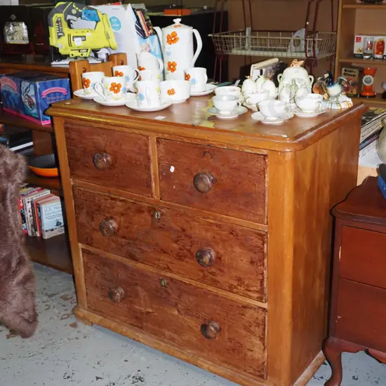 restorer's colonial 4 drawer chest H820 W910 D500