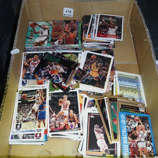 box; basketball collector cards