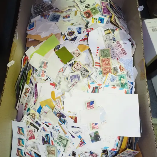 box of stamps