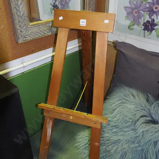 small wooden easel