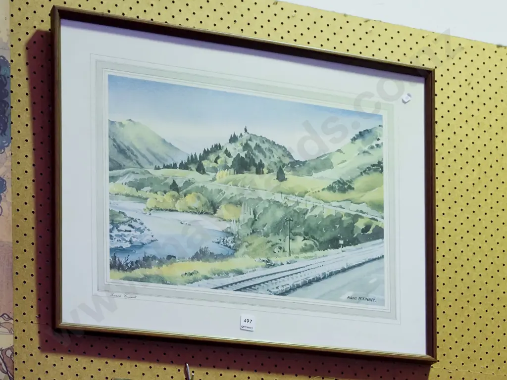 framed Mavis McKinney print - Towards Cromwell Image 1++