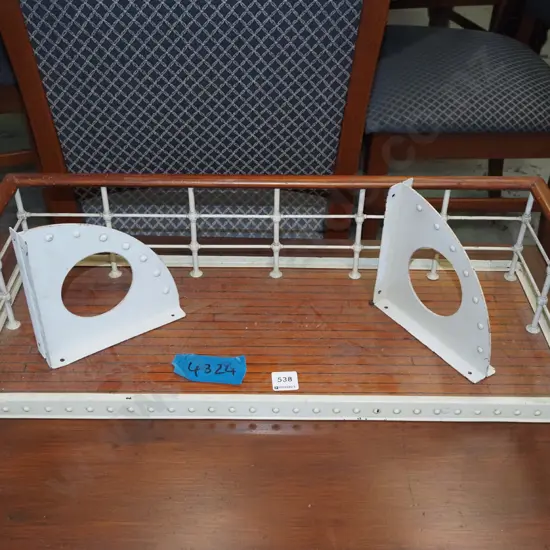 unusual ship themed wall mounted shelf and brackets