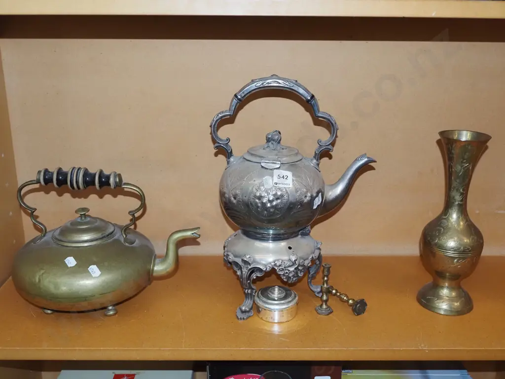 copper kettle, spirit kettle, brass vase Image 1++