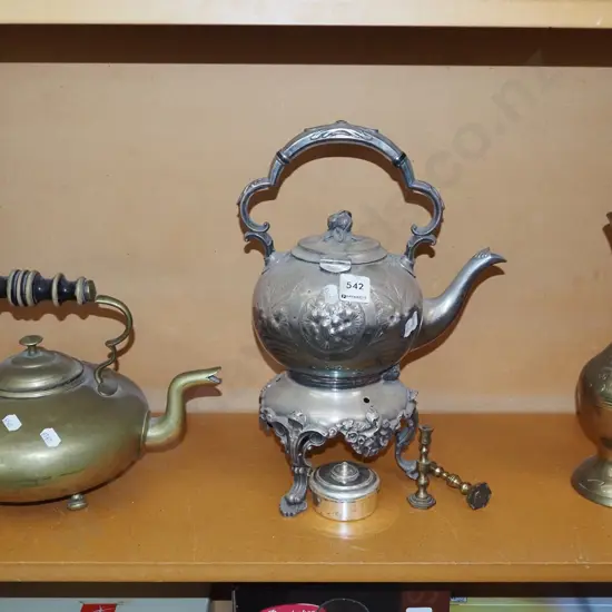 copper kettle, spirit kettle, brass vase