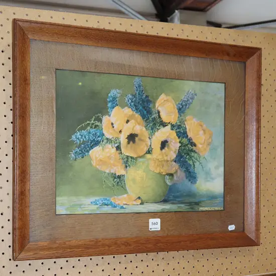 framed print - poppies