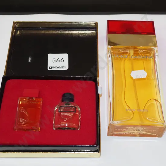boxed as new Dolce & Gabbana eau de toilette  100ml, small 2 bottle gift set