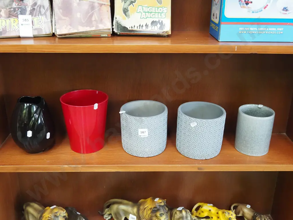 vase, 4x small jardinieres Image 1++