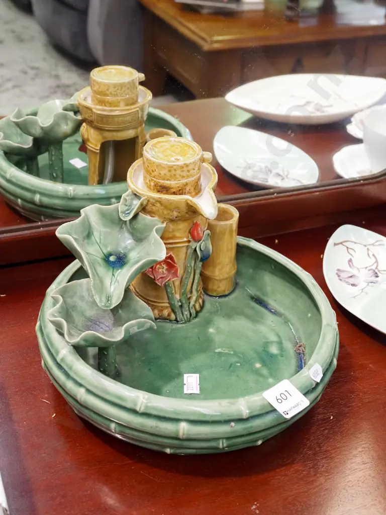 ceramic fountain/float bowl - no pump Image 1++