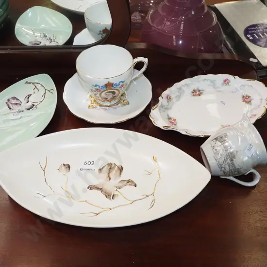 Carlton dishes, QE cup and saucer etc