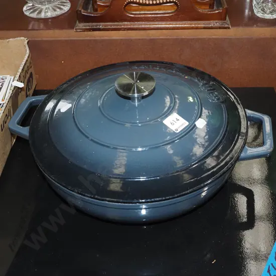 large Westinghouse cast iron and enamel casserole